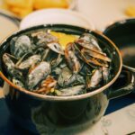 Mussels in restaurant